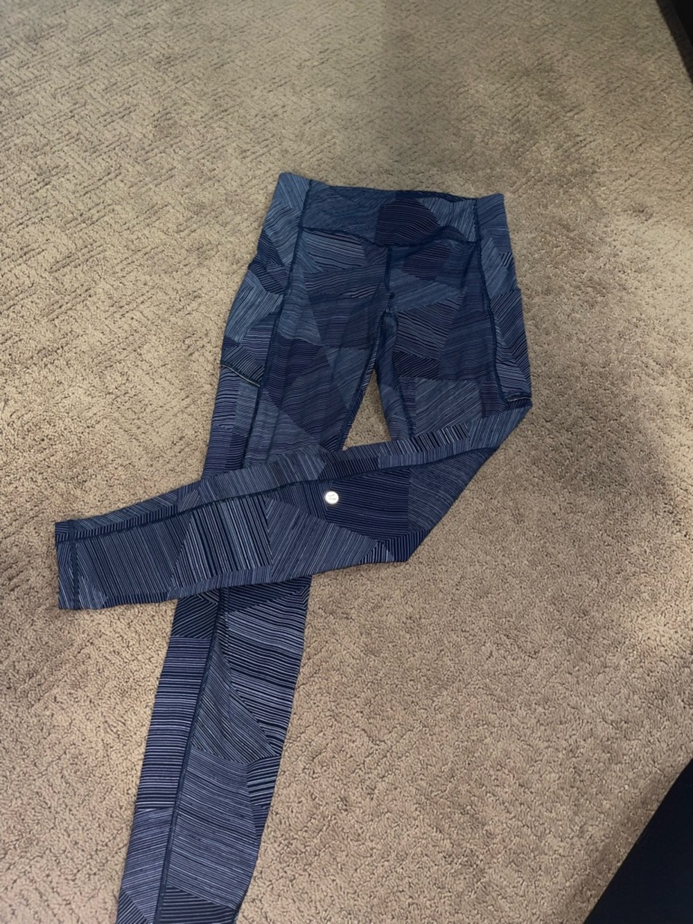 lululemon Navy Patterned Leggings